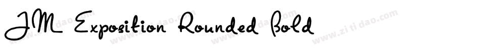 JM Exposition Rounded Bold字体转换